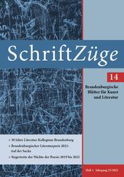 SchriftZüge 14 eBook - Brandenburgische Blätter für Kunst und Literatur