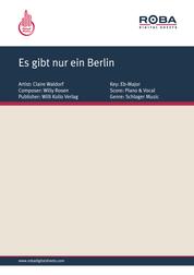 Es gibt nur ein Berlin - as performed by Claire Waldorf, Single Songbook