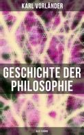 Karl Vorländer: Geschichte der Philosophie (Alle 3 Bände) ★★★