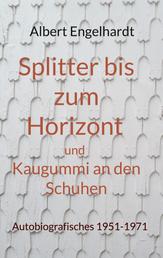 Splitter bis zum Horizont und Kaugummi an den Schuhen - Autobiografisches 1951-1971