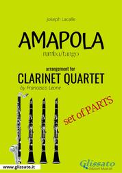 Bb Clarinet 1 part of "Amapola" for Clarinet Quartet - Tango/Rhumba