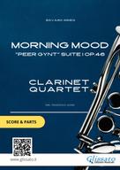 Edvard Grieg: Clarinet Quartet score & parts: Morning Mood 