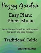 SilverTonalities: Peggy Gordon Easy Piano Sheet Music 