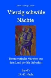 Vierzig schwüle Nächte 5 - Homoerotische Märchen aus dem Land der lila Liebeslust