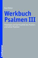 Beat Weber-Lehnherr: Werkbuch Psalmen III ★★★★★