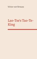 Harun Pacic: Lao-Tse's Tao-Te-King 