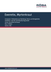 Ewerette, Myrtenkraut - Single Songbook for accordion