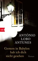 António Lobo Antunes: Gestern in Babylon hab ich dich nicht gesehen 