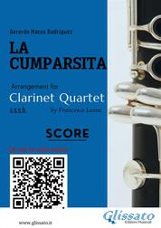 Clarinet Quartet "La Cumparsita" tango (score) - intermediate level