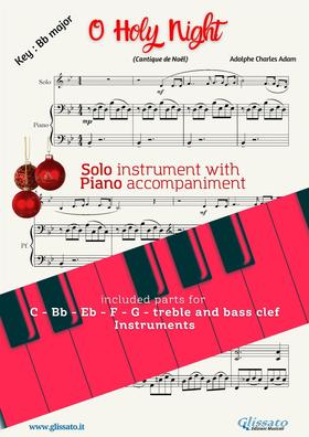 O Holy Night (in Bb) for all instruments and Piano accompaniment