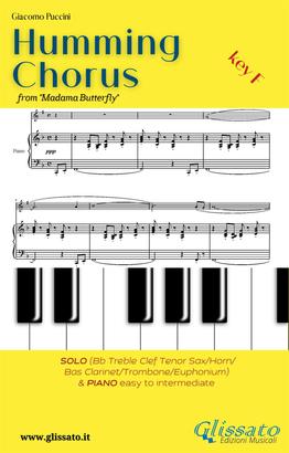 Humming Chorus - Low Bb Solo instr. and Piano (Key F)