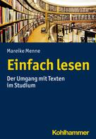 Mareike Menne: Einfach lesen 