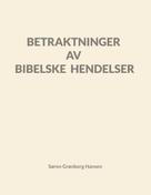 Søren Grønborg Hansen: Betraktninger av bibelske hendelser 