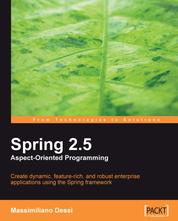 Spring 2.5 Aspect Oriented Programming - Create dynamic, feature-rich, and robust enterprise applications using the Spring framework