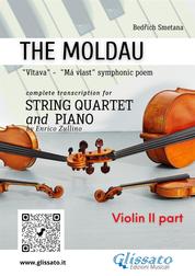 Violin II part of "The Moldau" for String Quartet and Piano - "Vltava" - "Má vlast" symphonic poem