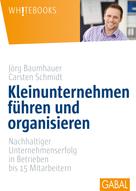 Carsten Schmidt: Kleinunternehmen führen und organisieren 