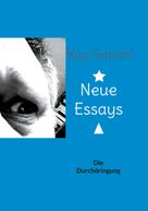 Kay Ganahl: Neue Essays 