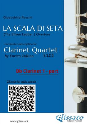 Bb Clarinet 1 part of "La Scala di Seta" for Clarinet Quartet