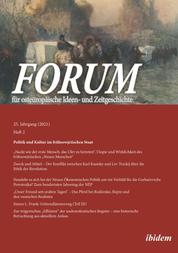 Forum für osteuropäische Ideen- und Zeitgeschichte - Politik und Kultur im frühsowjetischen Staat