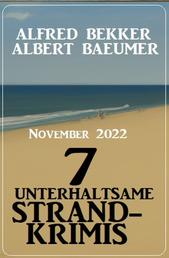 7 unterhaltsame Strandkrimis November 2022