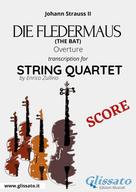 Enrico Zullino: Die Fledermaus (overture) string quartet score 