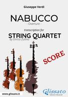 Giuseppe Verdi: String Quartet Sheet Music "Nabucco" overture (score) 