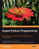 Tarek Ziade: Expert Python Programming 