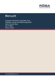Menuett - Sheet Music