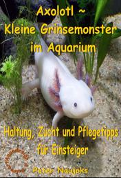 Axolotl ~ Kleine Grinsemonster im Aquarium - Haltung, Zucht und Pflegetipps für Einsteiger