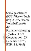 Hoffmann: Sozialgesetzbuch (SGB) - Viertes Buch (IV) 