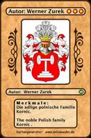 Werner Zurek: Die adlige polnische Familie Kornic. The noble Polish family Kornic . 