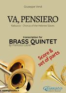 Giuseppe Verdi: Va, pensiero - Brass Quintet score & parts 