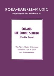 Solang' die Sonne scheint - as performed by Freddy Quinn