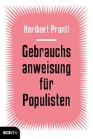 Heribert Prantl: Gebrauchsanweisung für Populisten 