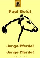 Paul Boldt: Junge Pferde! Junge Pferde! 