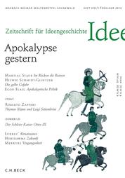 Zeitschrift für Ideengeschichte Heft VIII/1 Frühjahr 2014 - Apokalypse gestern