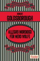 Robert Goldsborough: Allegro mordioso für Nero Wolfe ★★★★