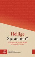 Johannes Schilling: Heilige Sprachen? 