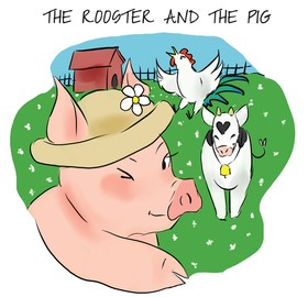 The Rooster and the Pig