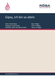 Gipsy, ich bin so allein - as performed by Frank Farian, Single Songbook