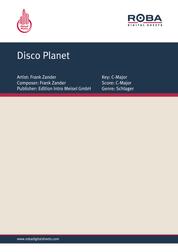 Disco Planet - as performed by Frank Zander, Single Somgbook