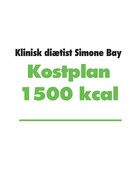Simone Bay: Kostplan 1500 kcal 