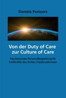 Daniela Pastoors: Von der Duty of Care zur Culture of Care 