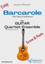 Barcarole - Easy Guitar Quartet score & parts - The Tales of Hoffmann