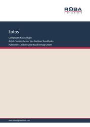 Lotos - Single Songbook; as performed by Tanzorchester des Berliner Rundfunks