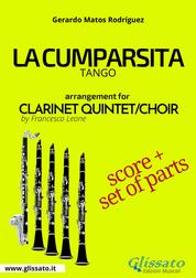 La Cumparsita - Clarinet Quintet/Choir score & parts - Tango