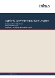 Abschied von einer ungetreuen Geliebten - Single Songbook, as performed by Horst Schulze