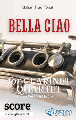 Bella Ciao for Clarinet Quartet (score)