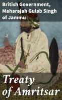 British Government: Treaty of Amritsar 