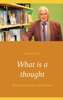 Dietmar Dressel: What is a thought 
